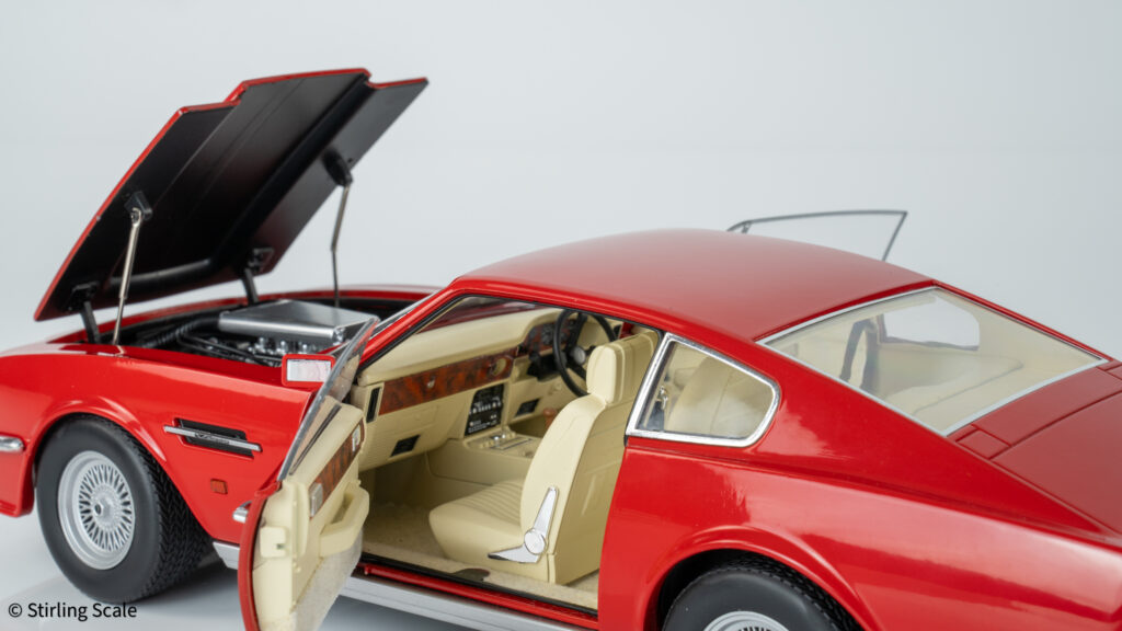 Interior through the open driver's door